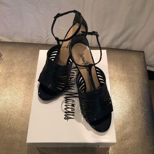 Navy Blue Heel Height 4 1/2 in